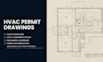 create hvac permit drawing for city building permit and approval