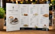 design a professional restaurant menu and food menu