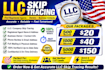 do llc skip tracing service in cheap price