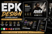 design a professional epk electronic press kit for musicians