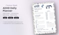 design a customized adhd daily planner design