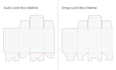 design product packaging box with dieline and mockup