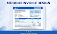 design professional modern invoice template
