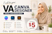 be your professional VA for canva graphic design