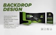 design trade show booth and backdrop for your exhibition
