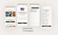 design mobile app UI UX screens in figma