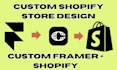 build custom framer commerce shopify store framer to shopify store