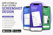 design professional app store screenshots for ios and android
