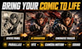 create cinematic ai motion comic animation videos for kickstarter campaigns