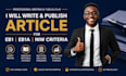 write and publish article for eb1 eb1a niw criteria