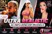 create a realistic ai influencer model for instagram
