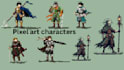 do pixel animation, pixel art character, pixel sprite 2d pixel art, top down