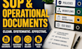 write professional sops and standard business process documentation