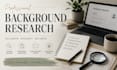 conduct professional background check and verification research