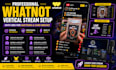 setup professional whatnot vertical stream with obs for auctions and card