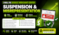 fix google merchant center suspension and misrepresentation