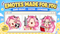 draw custom chibi emotes for twitch and discord