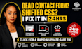 fix squarespace CSS bug, custom code, mobile layout issue, and submission error