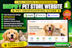 build a shopify pet store website, pet dropshipping store