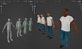 create low poly 3d character ps1 ps2 psx n64 style for unity and unreal game