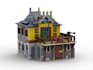 design 3d lego moc house lego technics using bricklink studio and instruction