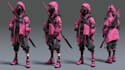 design anime character , cyberpunk character