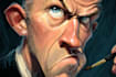 draw artistic cartoon caricatures