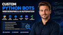 build custom python bot web scraping ai automation and telegram discord bot n8n