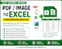 convert PDF or image to excel