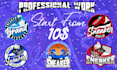 design customized shoes logo,sneakers store or for website