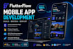 build a professional flutterflow mobile app with modern UI and backend