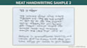 write in neat and professional handwriting