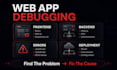 fix website bugs in react nextjs javascript and nodejs