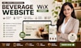 create a professional wix beverage website or beverages store with online menu