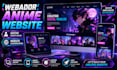 design a custom webador anime website and customize your website