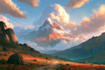 fantasy concept landscape illustrations