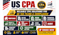 write, sign verified CPA letter, financial statement, expense ratio letter