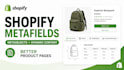 setup shopify metafields, metaobjects and custom product fields