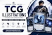 do custom tcg illustrations and trading card game artwork