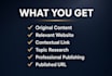 publish niche relevant guest posts
