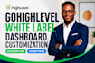 customize gohighlevel white label dashboard customization custom css login page