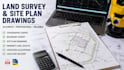 create topographic survey, boundary survey and site plan drawings