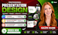 do pitch deck, powerpoint presentation design, google, canva slides and figma