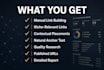manual link building with white hat SEO