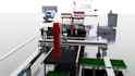 create 3d cnc machine animation industrial manufacturing animation