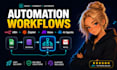 build n8n, zapier, make automation and ai agent workflow