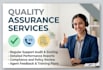 provide customer support, live chat and quality assurance
