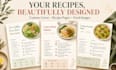 customize a healthy digital recipe book for you