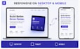 create a responsive HTML CSS website