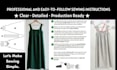 write step by step sewing instructions for pattern with illustrations